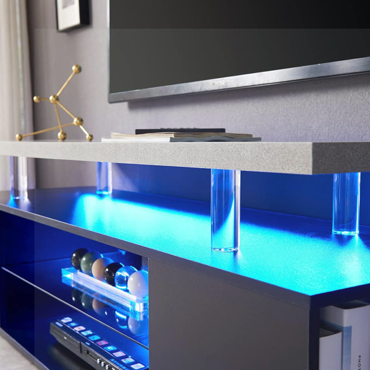 Wrought Studio TV Stand for 65 Inch TV with Large Sliding Drawer